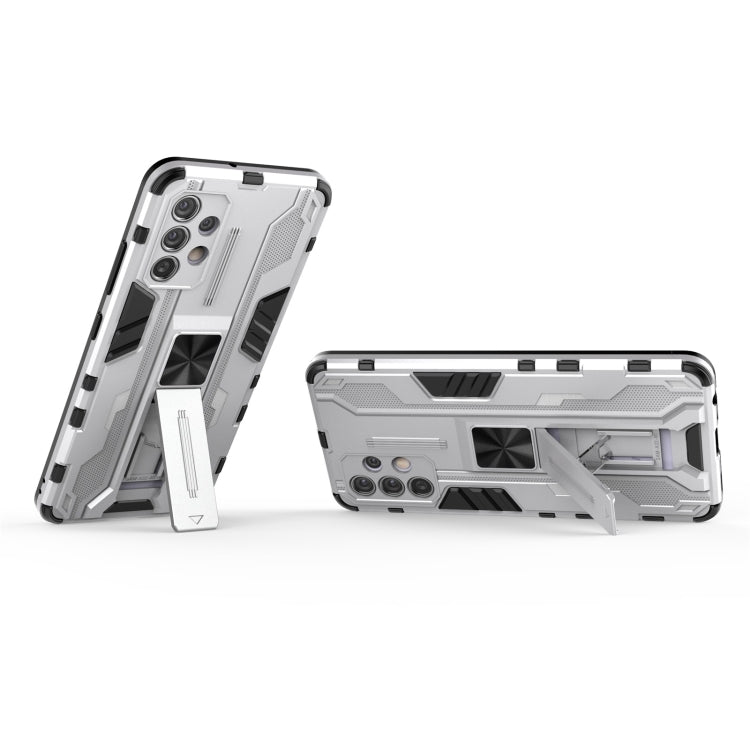 For Samsung Galaxy A32 4G Supersonic PC + TPU Shock-proof Protective Case with Holder(White) by buy2fix