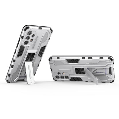 For Samsung Galaxy A32 4G Supersonic PC + TPU Shock-proof Protective Case with Holder(White) by buy2fix