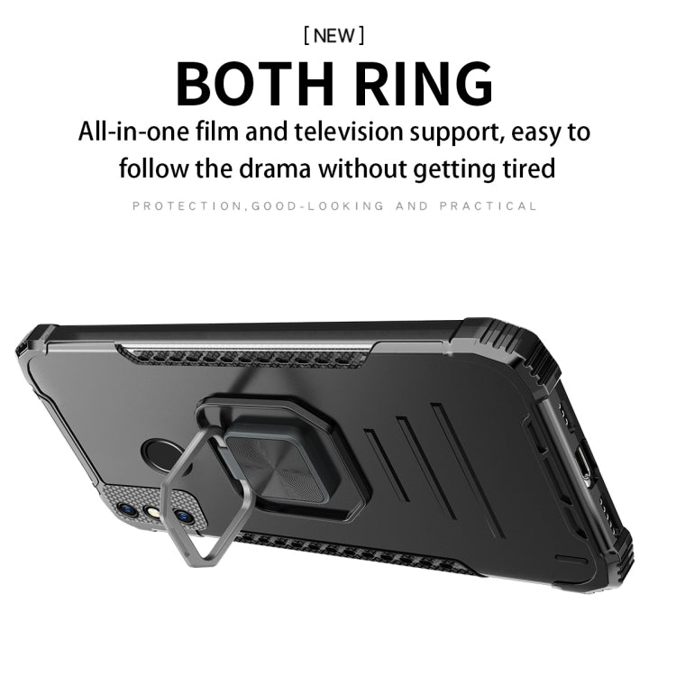 For Tecno Spark 6 Go Fierce Warrior Series Armor All-inclusive Shockproof Aluminum Alloy + TPU Protective Case with Ring Holder(Red) by buy2fix