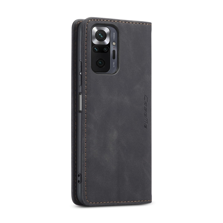 For Xiaomi Redmi Note 10 Pro 4G / Note 10 Pro Max CaseMe 013 Multifunctional Horizontal Flip Leather Case with Holder & Card Slot & Wallet(Black) - Note 10 Pro Cases by CaseMe | Online Shopping UK | buy2fix