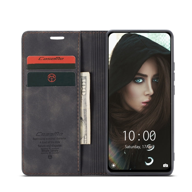 For Xiaomi Redmi Note 10 Pro 4G / Note 10 Pro Max CaseMe 013 Multifunctional Horizontal Flip Leather Case with Holder & Card Slot & Wallet(Black) - Note 10 Pro Cases by CaseMe | Online Shopping UK | buy2fix