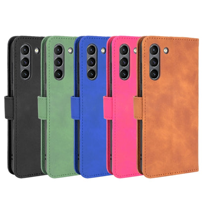 For Samsung Galaxy S21 FE Solid Color Skin Feel Magnetic Buckle Horizontal Flip Calf Texture PU Leather Case with Holder & Card Slots & Wallet(Green) by buy2fix