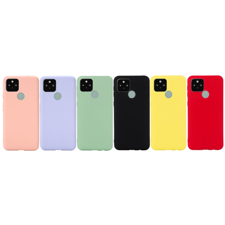 For Google Pixel 5A Solid Color Liquid Silicone Dropproof Full Coverage Protective Case(Green) by buy2fix