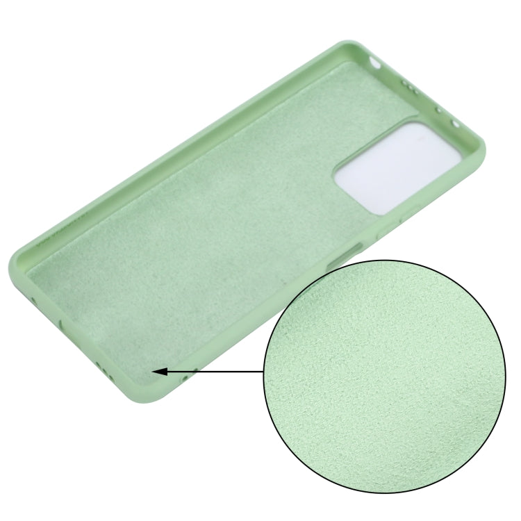 For Xiaomi Redmi Note 10 Pro Max Solid Color Liquid Silicone Dropproof Full Coverage Protective Case(Green) by buy2fix
