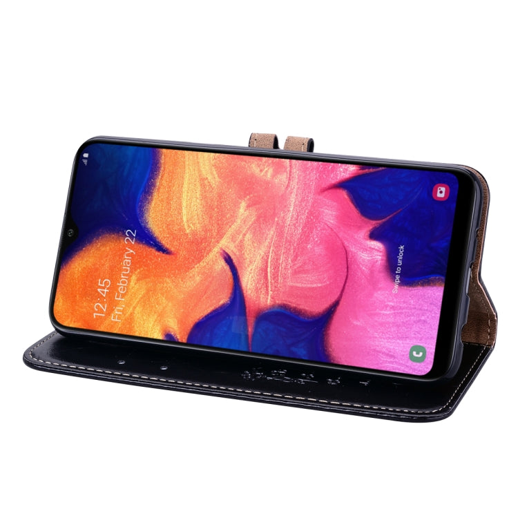 For Samsung Galaxy A12 Business Style Oil Wax Texture Horizontal Flip Leather Case with Holder & Card Slots & Wallet(Black) by buy2fix