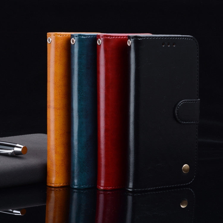 For Samsung Galaxy A12 Business Style Oil Wax Texture Horizontal Flip Leather Case with Holder & Card Slots & Wallet(Red) by buy2fix