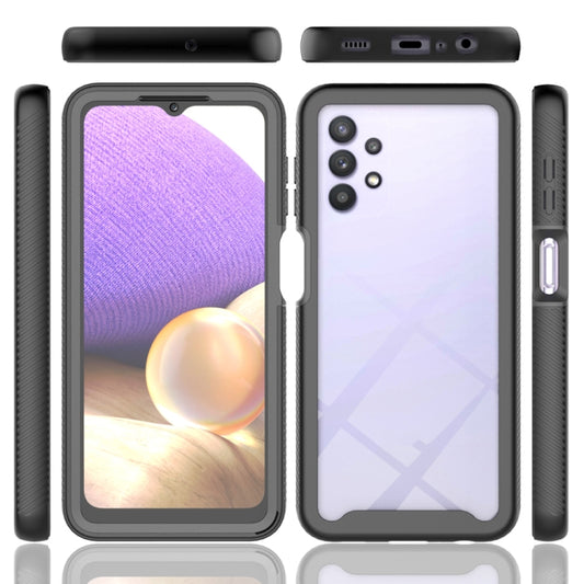 For Samsung Galaxy A32 5G Starry Sky Full Body Hybrid Shockproof Phone Case(Light Purple) by buy2fix