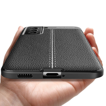 For Samsung Galaxy S21 FE Litchi Texture TPU Shockproof Case(Navy Blue) by buy2fix