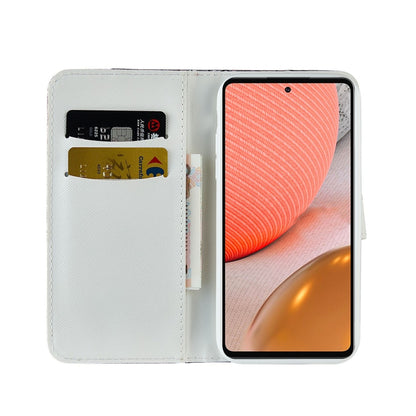 For Samsung Galaxy A72 5G / 4G Laser Glitter Powder Matching Crocodile Texture Horizontal Flip Leather Case with Card Slots & Holder & Wallet(Silver) by buy2fix