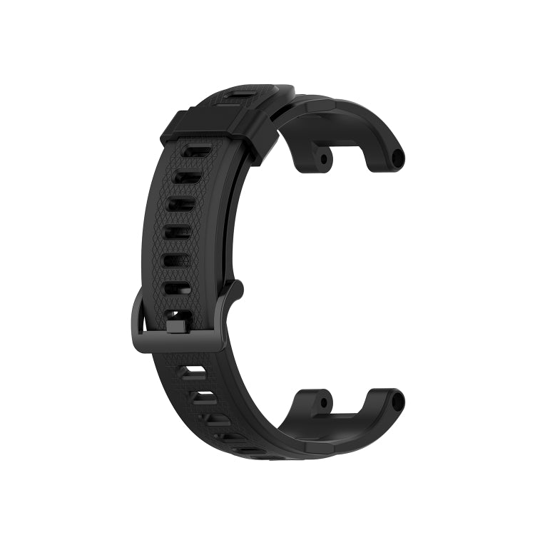 For Amazfit T-Rex Pro / Amazfit T-Rex Silicone Watch Band with Dismantling Tools, One Size(Black) - Watch Bands by buy2fix | Online Shopping UK | buy2fix