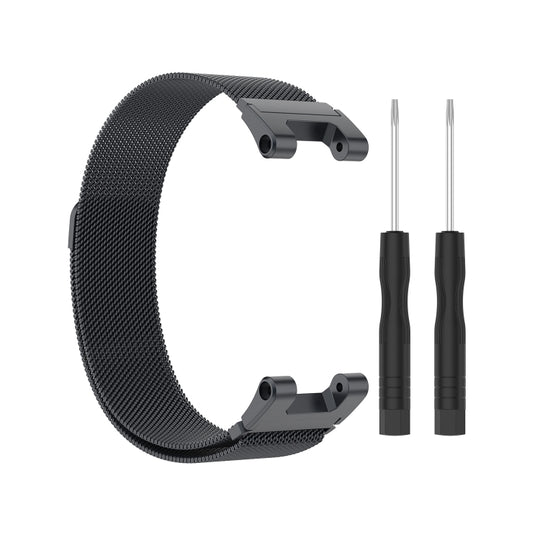 For Amazfit T-Rex Pro / Amazfit T-Rex Milanese Magnetic Metal Watch Band(Dark Grey)