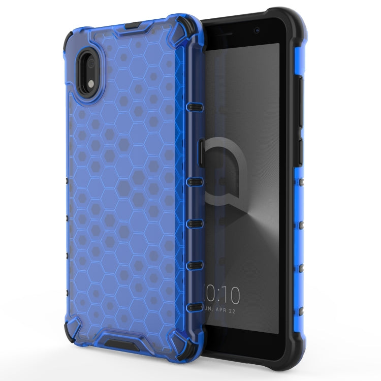 For Alcatel 1B (2020) Shockproof Honeycomb PC + TPU Case(Blue) by buy2fix