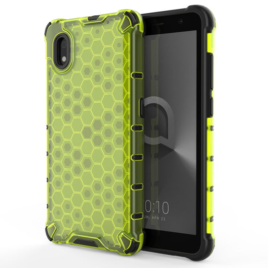 For Alcatel 1B (2020) Shockproof Honeycomb PC + TPU Case(Green)
