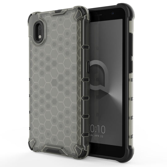 For Alcatel 1B (2020) Shockproof Honeycomb PC + TPU Case(Black)