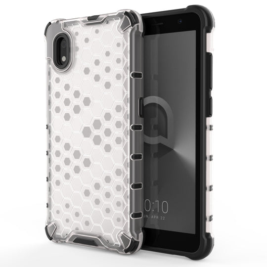 For Alcatel 1B (2020) Shockproof Honeycomb PC + TPU Case(White)