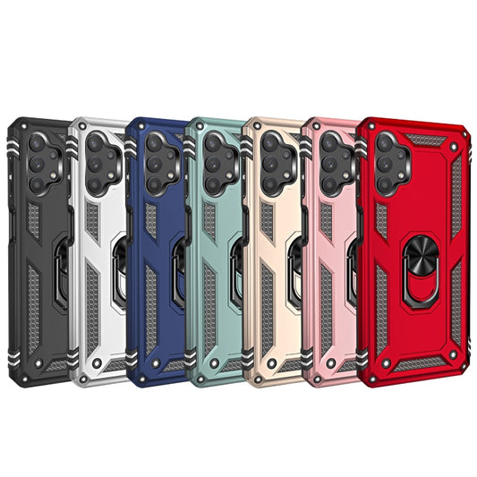 For Samsung Galaxy A32 5G Shockproof TPU + PC Protective Case with 360 Degree Rotating Holder(Black) by buy2fix