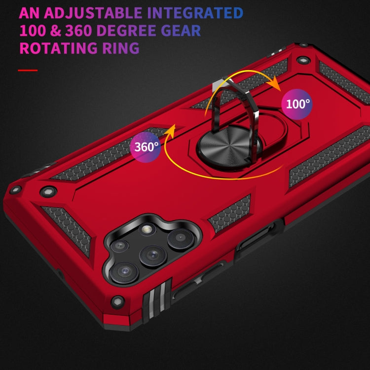 For Samsung Galaxy A32 5G Shockproof TPU + PC Protective Case with 360 Degree Rotating Holder(Red) by buy2fix