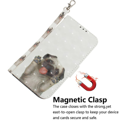 For Samsung Galaxy A52 5G / 4G 3D Painted Pattern Magnetic Attraction Horizontal Flip Leather Case with Holder & Card Slot & Wallet & Lanyard(Pekingese Dag) by buy2fix
