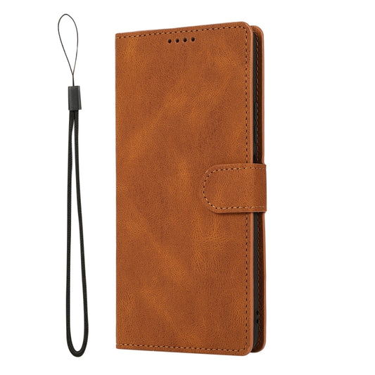 For Xiaomi Redmi Note 10 Pro Fantasy Classic Skin-feel Calfskin Texture Magnetic Buckle Horizontal Flip PU Leather Case with Holder & Card Slot & Wallet(Brown) by buy2fix