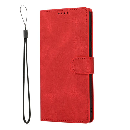 For Samsung Galaxy A02 (EU Version) Fantasy Classic Skin-feel Calfskin Texture Magnetic Buckle Horizontal Flip PU Leather Case with Holder & Card Slot & Wallet(Red) by buy2fix