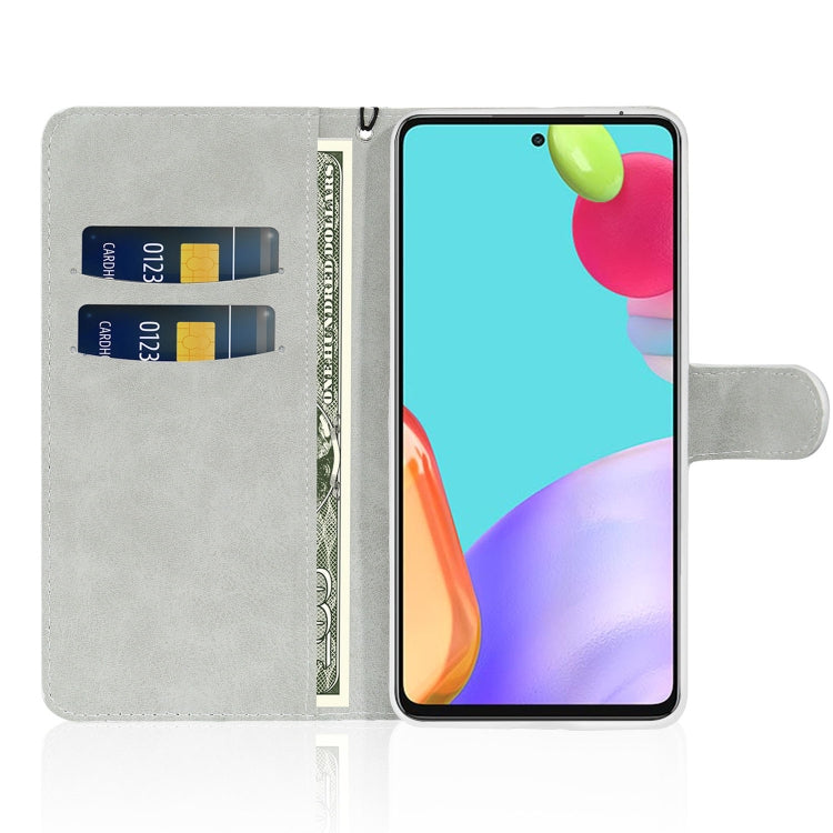 For Samsung Galaxy A52 5G / 4G Glitter Powder Horizontal Flip Leather Case with Card Slots & Holder & Lanyard(Gold) by buy2fix