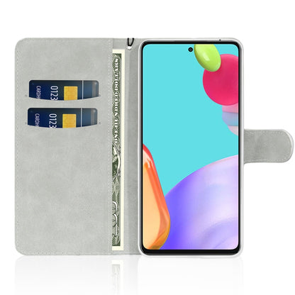 For Samsung Galaxy A52 5G / 4G Glitter Powder Horizontal Flip Leather Case with Card Slots & Holder & Lanyard(Gold) by buy2fix