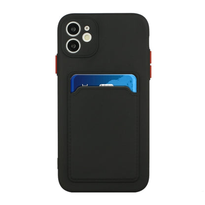 Card Slot Design Shockproof TPU Protective Case For iPhone 11(Black) by buy2fix