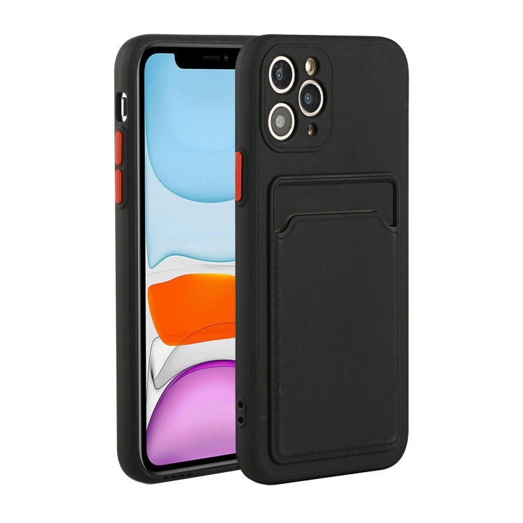 Card Slot Design Shockproof TPU Protective Case For iPhone 11 Pro(Black) by buy2fix