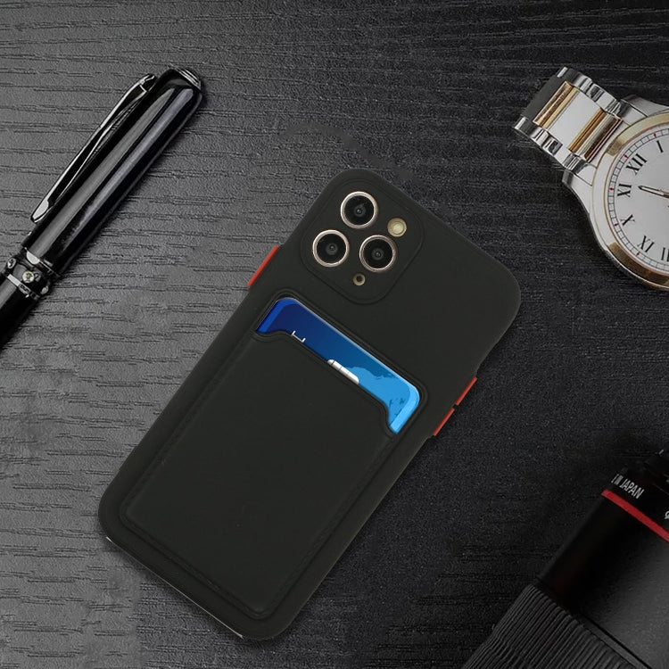 Card Slot Design Shockproof TPU Protective Case For iPhone 11 Pro(Black) by buy2fix