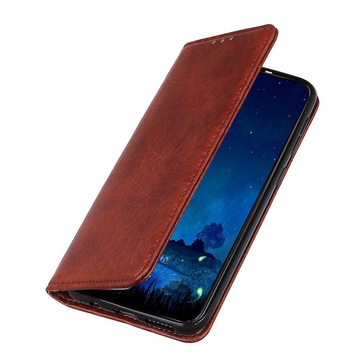 For Samsung Galaxy A82 5G / Quantum 2 Magnetic Crazy Horse Texture Horizontal Flip Leather Case with Holder & Card Slots & Wallet(Brown) by buy2fix
