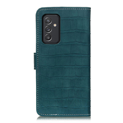 For Samsung Galaxy A82 5G / Quantum 2 Crocodile Texture Horizontal Flip Leather Case with Holder & Card Slots & Wallet(Dark Green) by buy2fix