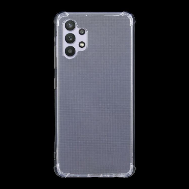 For Samsung Galaxy A32 4G Four-Corner Shockproof Ultra-thin TPU Case(Transparent) by buy2fix
