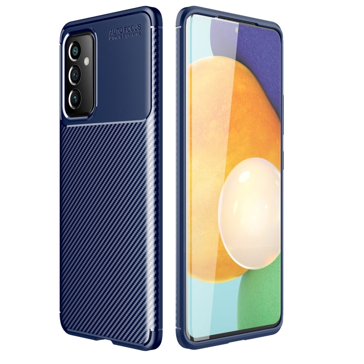 For Samsung Galaxy A82 5G Carbon Fiber Texture Shockproof TPU Case(Blue) by buy2fix
