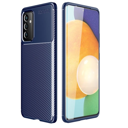 For Samsung Galaxy A82 5G Carbon Fiber Texture Shockproof TPU Case(Blue) by buy2fix