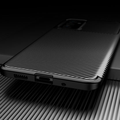 For Samsung Galaxy A82 5G Carbon Fiber Texture Shockproof TPU Case(Blue) by buy2fix