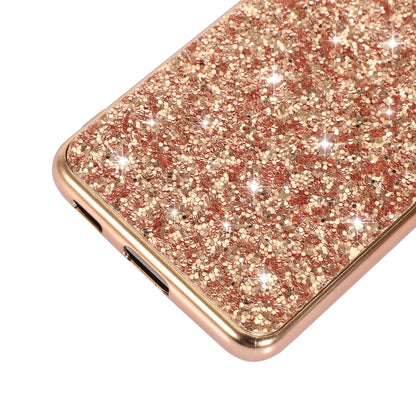 For Samsung Galaxy S21 FE Glitter Powder Shockproof TPU Protective Case(Red) by buy2fix