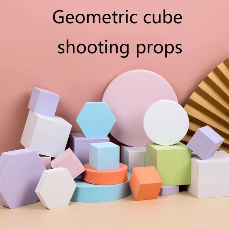 8 in 1 Different Sizes Geometric Cube Solid Color Photography Photo Background Table Shooting Foam Props(Red) - Camera Accessories by buy2fix | Online Shopping UK | buy2fix