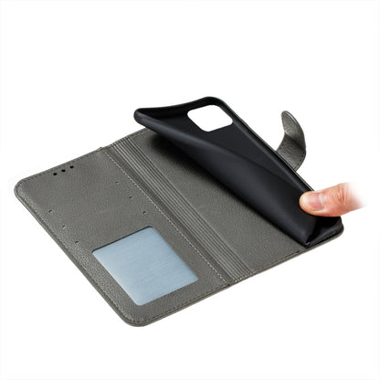 For Samsung Galaxy A22 5G Litchi Texture Feather Embossing Pattern Horizontal Flip Leather Case with Holder & Card Slots & Wallet & Photo Frame & Lanyard(Grey) by buy2fix