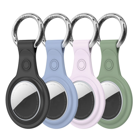 DUX DUCIS 4 PCS / Sets Frosted TPU Protective Case with Key Ring for AirTag 2nd Gen / AirTag 1st Gen