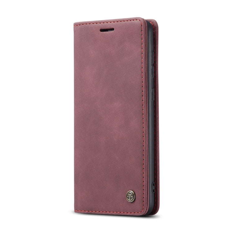 For Samsung Galaxy S21 FE CaseMe 013 Multifunctional Horizontal Flip Leather Case, with Card Slot & Holder & Wallet(Wine Red) - Samsung Accessories by CaseMe | Online Shopping UK | buy2fix