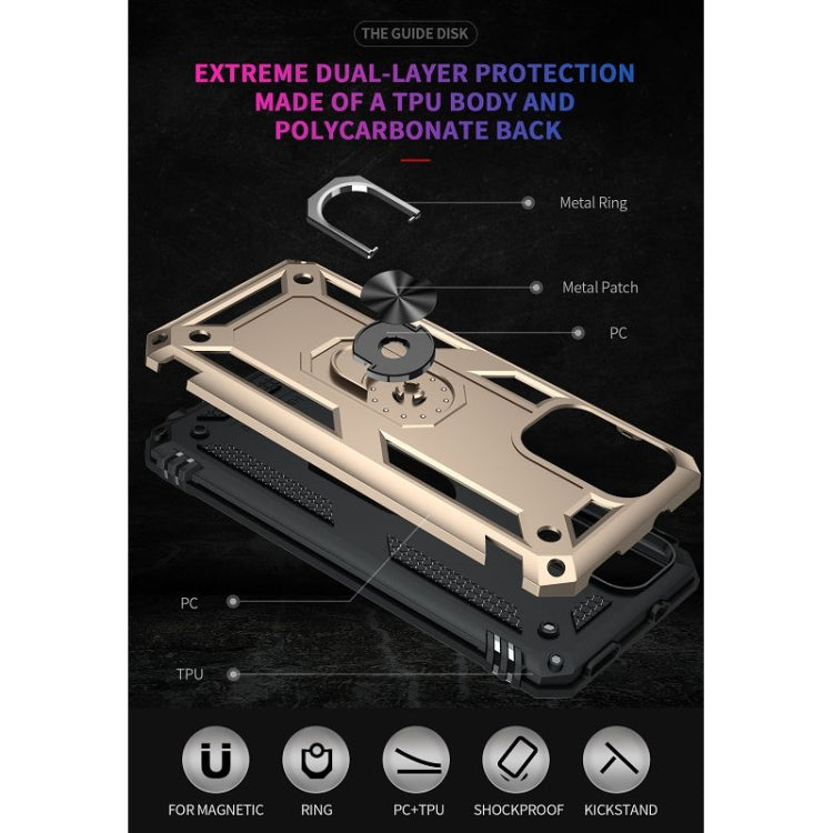 For Xiaomi Redmi Note 10 Pro / Note 10 Pro Max Shockproof TPU + PC Protective Case with 360 Degree Rotating Holder(Gold) by buy2fix