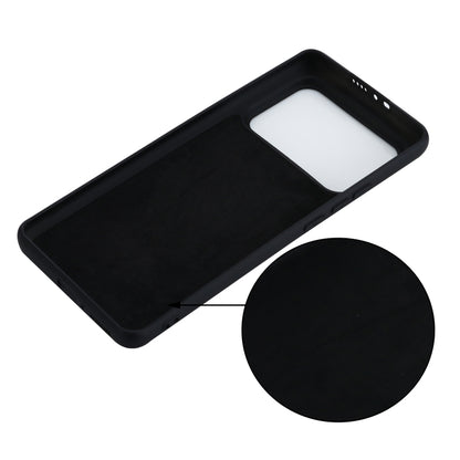 For Xiaomi Mi 11 Ultra Solid Color Liquid Silicone Dropproof Full Coverage Protective Case(Black) by buy2fix