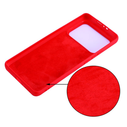 For Xiaomi Mi 11 Ultra Solid Color Liquid Silicone Dropproof Full Coverage Protective Case(Red) by buy2fix