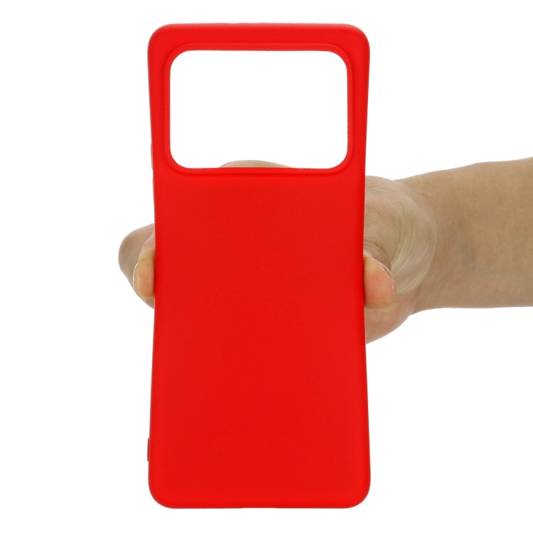 For Xiaomi Mi 11 Ultra Solid Color Liquid Silicone Dropproof Full Coverage Protective Case(Red) by buy2fix