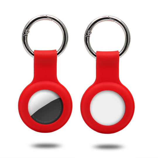 Silicone Case with Keychain Ring for AirTag 2nd Gen / AirTag 1st Gen(Red)