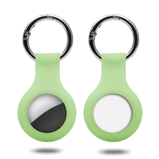 Silicone Case with Keychain Ring for AirTag 2nd Gen / AirTag 1st Gen(Light Green)