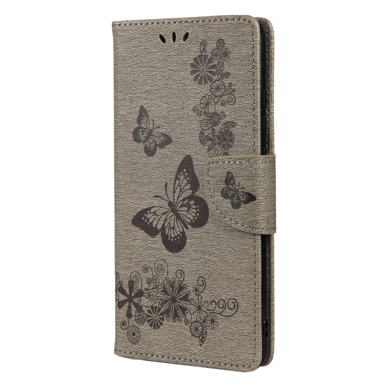 For Samsung Galaxy A32 5G Butterflies Embossing Horizontal Flip Leather Case with Holder & Card Slots & Wallet(Grey) by buy2fix