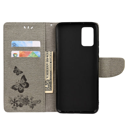 For Samsung Galaxy A32 5G Butterflies Embossing Horizontal Flip Leather Case with Holder & Card Slots & Wallet(Grey) by buy2fix