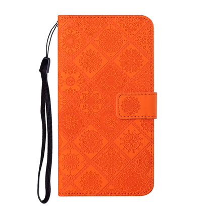 For Samsung Galaxy A32 5G Ethnic Style Embossed Pattern Horizontal Flip Leather Case with Holder & Card Slots & Wallet & Lanyard(Orange) by buy2fix