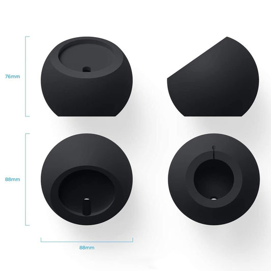 Silicone Pellet Magsafe Magnetic Charger Holder for iPhone 12 Series and Above(Black) by buy2fix